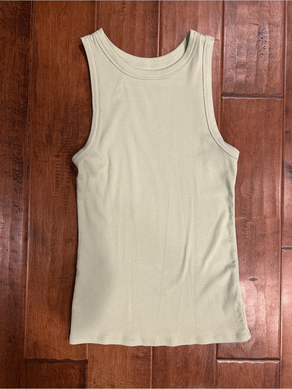 a new day Sleeveless Ribbed Tank in Light Green